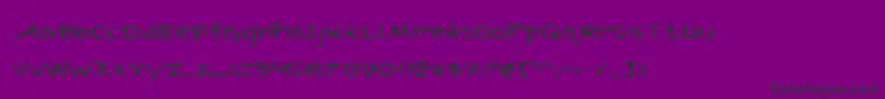 フォントArilonExpanded – 紫の背景に黒い文字