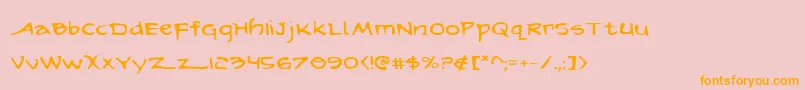 En savoir plus sur la police ArilonExpanded Police ArilonExpanded – polices orange sur fond rose