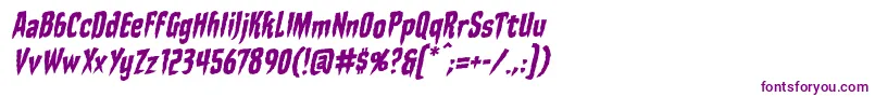 StakethroughtheheartbbItal Font – Purple Fonts on White Background