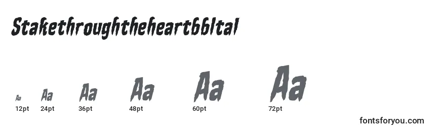 StakethroughtheheartbbItal (100640) Font Sizes