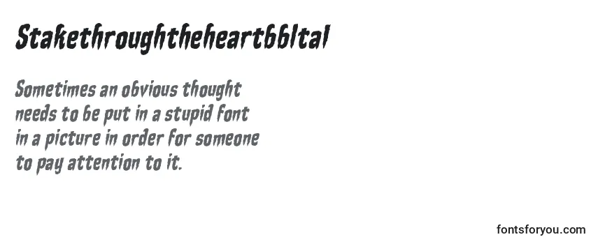 StakethroughtheheartbbItal (100640)-fontti