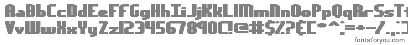 Yesterda-fontti – harmaat kirjasimet valkoisella taustalla