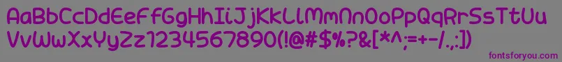 Шрифт CandyTown – фиолетовые шрифты на сером фоне