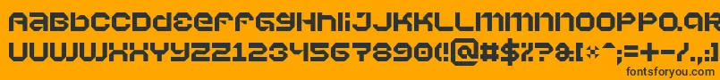 Vaporb Font – Black Fonts on Orange Background