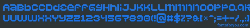 Vaporb Font – Blue Fonts on Black Background