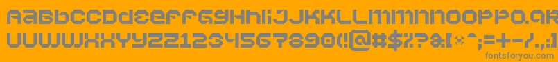 Vaporb Font – Gray Fonts on Orange Background