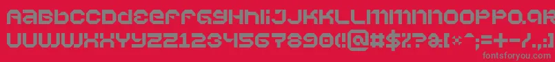 Vaporb Font – Gray Fonts on Red Background