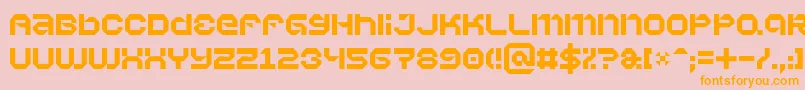 Vaporb Font – Orange Fonts on Pink Background