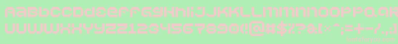 フォントVaporb – 緑の背景にピンクのフォント
