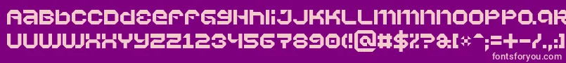Vaporb Font – Pink Fonts on Purple Background