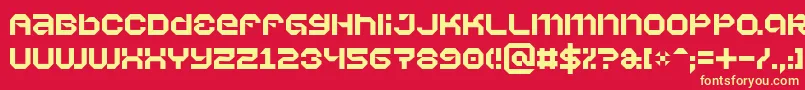 Vaporb Font – Yellow Fonts on Red Background