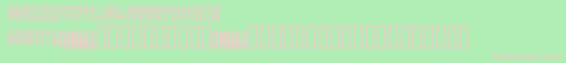 XspikedRegular Font – Pink Fonts on Green Background