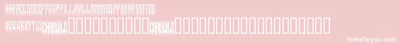 XspikedRegular Font – White Fonts on Pink Background