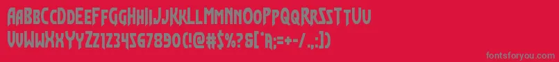 Flashrogersstraightcond Font – Gray Fonts on Red Background