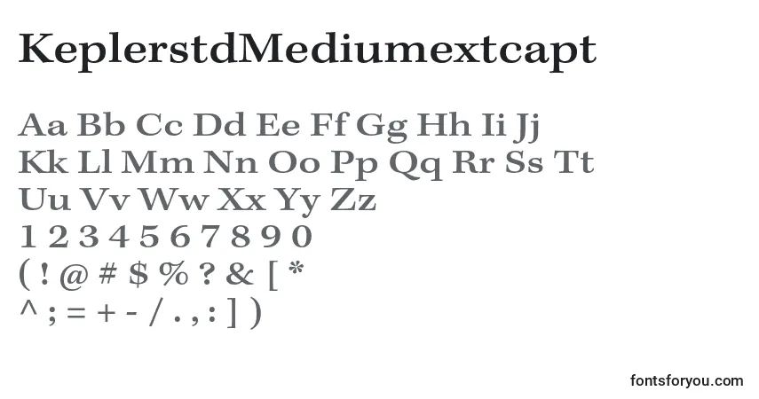 Шрифт KeplerstdMediumextcapt – алфавит, цифры, специальные символы