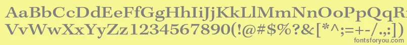 KeplerstdMediumextcapt Font – Gray Fonts on Yellow Background