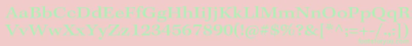 KeplerstdMediumextcapt Font – Green Fonts on Pink Background