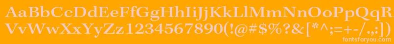 KeplerstdMediumextcapt Font – Pink Fonts on Orange Background