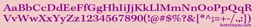 KeplerstdMediumextcapt Font – Purple Fonts on Pink Background