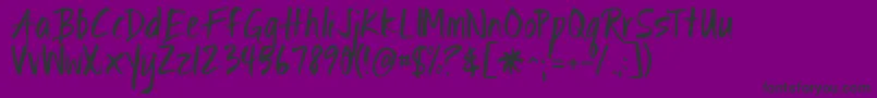 Ignitethelight Font – Black Fonts on Purple Background