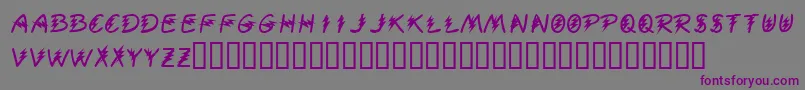 KrElectrified Font – Purple Fonts on Gray Background