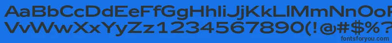 Zeppelin43 Font – Black Fonts on Blue Background