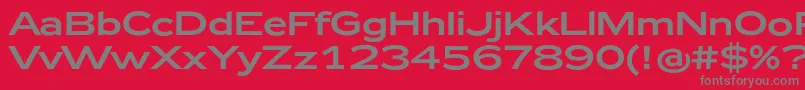 Zeppelin43 Font – Gray Fonts on Red Background