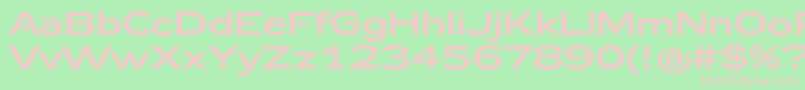 Шрифт Zeppelin43 – розовые шрифты на зелёном фоне