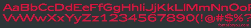 Zeppelin43 Font – Red Fonts on Black Background