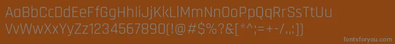 Шрифт RajdhaniRegular – серые шрифты на коричневом фоне