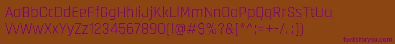 Шрифт RajdhaniRegular – фиолетовые шрифты на коричневом фоне