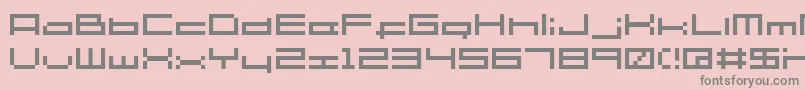 Lisätietoja Sg06-fontista Sg06-fontti – harmaat kirjasimet vaaleanpunaisella taustalla