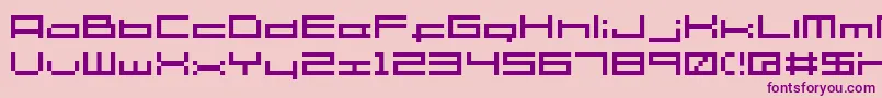 Sg06 Font – Purple Fonts on Pink Background