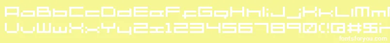 Sg06 Font – White Fonts on Yellow Background