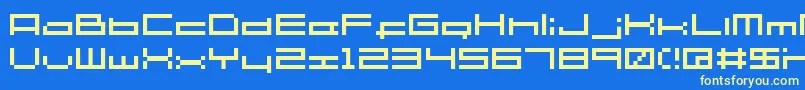 Sg06 Font – Yellow Fonts on Blue Background