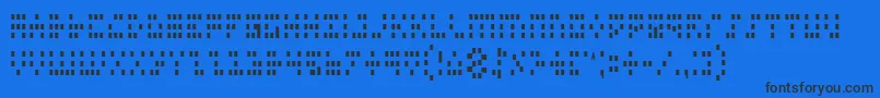 Шрифт Iconc – чёрные шрифты на синем фоне