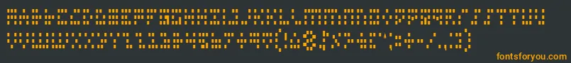 Шрифт Iconc – оранжевые шрифты на чёрном фоне