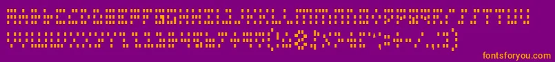 フォントIconc – 紫色の背景にオレンジのフォント
