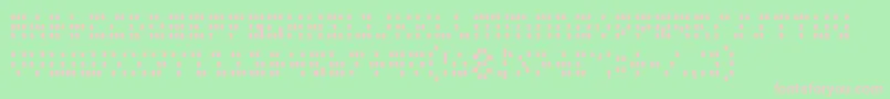 Iconc Font – Pink Fonts on Green Background