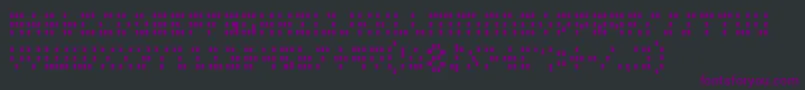 フォントIconc – 黒い背景に紫のフォント