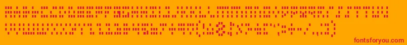 Iconc Font – Red Fonts on Orange Background