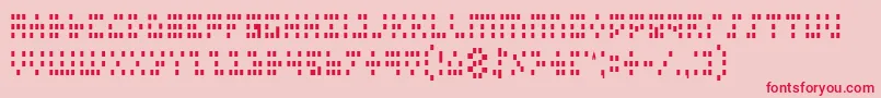 Iconc Font – Red Fonts on Pink Background