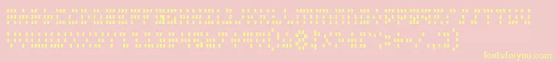 Iconc Font – Yellow Fonts on Pink Background