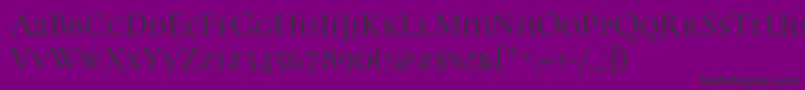 CormorantunicaseMedium Font – Black Fonts on Purple Background