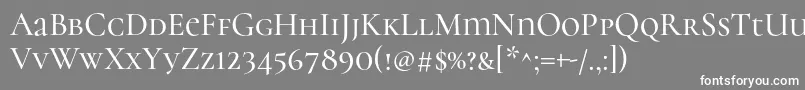 CormorantunicaseMedium Font – White Fonts on Gray Background