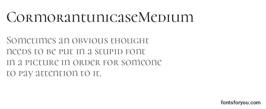CormorantunicaseMedium Font