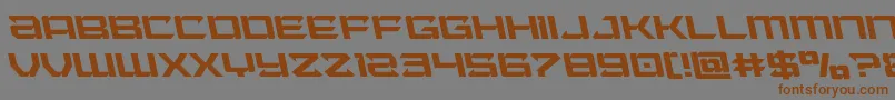 Шрифт Laserwolfleft – коричневые шрифты на сером фоне