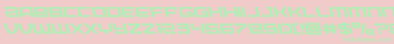 Laserwolfleft Font – Green Fonts on Pink Background