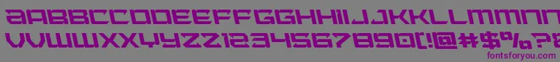 Laserwolfleft Font – Purple Fonts on Gray Background