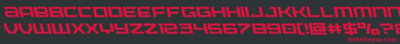 Laserwolfleft Font – Red Fonts on Black Background